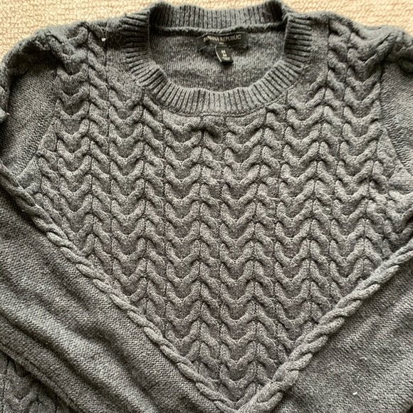 Cropped grey sweater - Picture 3 of 3